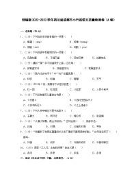 部编版2022-2023学年四川省成都市小升初语文质量检测卷（A卷）含解析