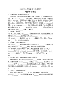 小升初专项总复习-看拼音写词语A卷-2022-2023学年语文六年级下册（统编版）