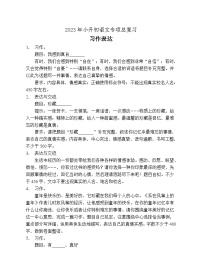 小升初专项总复习-习作表达A卷-2022-2023学年语文六年级下册（统编版）