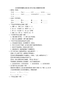 山东省济南市槐荫区2020-2021学年五年级上学期期末语文试卷