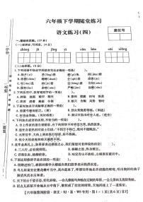 六年级下册语文期末随堂练习