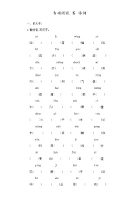 部编版语文四年级下册  专项测试卷字词（无答案）