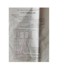 安徽省芜湖市湾沚区2022-2023学年六年级下学期期末考试语文试卷