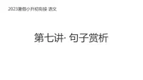 小升初暑假衔接 第七讲 阅读 句子赏析 2023-2024学年语文(统编版)课件PPT