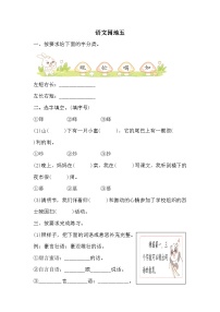 二年级上册语文园地五练习