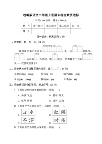 期末综合素质达标卷-2022-2023学年语文二年级上册（统编版）