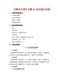 专题 09语言和综合实践 -2023-2024学年五年级语文下册期末专项复习（部编版）