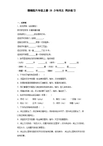 人教部编版六年级上册少年闰土优秀课堂检测