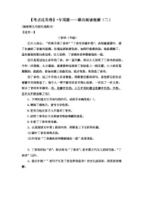 【考点过关卷】•专项篇——课内阅读理解（二） 试题-2023-2024学年语文六年级上册（部编版）