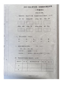 广东省湛江市坡头区2022-2023学年二年级上学期期末教学质量检测语文试卷