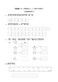 一年级语文（上）期中专项复习——拼音（1）（试卷）