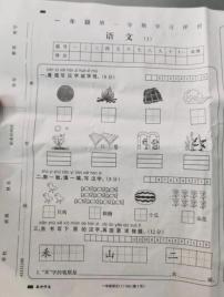 山西省朔州市朔城区新星小学校2023-2024学年一年级上学期第一次月考语文试卷