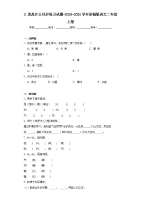 小学语文我是什么同步训练题