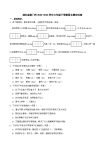 湖北省荆门市2022-2023学年六年级下学期期末语文试卷