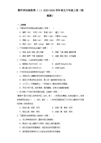 期中评估验收卷（二）2023-2024学年语文六年级上册（统编版）