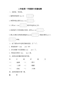 统编版二年级语文上册 期中质量检测（试题）（无答案）