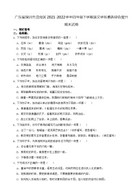 广东省深圳市龙岗区2021-2022学年四年级下学期语文学科素养综合提升期末试卷