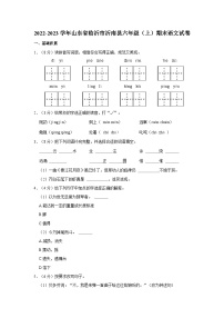 山东省临沂市沂南县2022-2023学年六年级上学期期末语文试卷