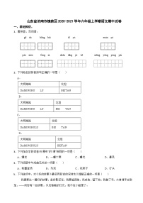 山东省济南市槐荫区2020-2021学年六年级上学期期中语文试卷