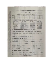 甘肃省庆阳市宁县太昌乡2023-2024学年二年级上学期11月期中语文试题