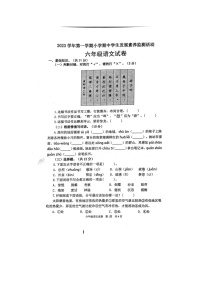 广东省清远市英德市2023-2024学年六年级上学期11月期中语文试题