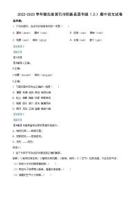 2022-2023学年湖北省黄石市阳新县部编版四年级上册期中考试语文试卷（解析版）