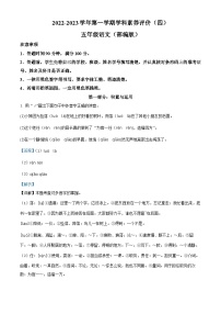 2022-2023学年河北省衡水市深州市部编版五年级上册期末考试语文试卷（解析版）