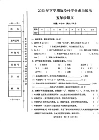 湖南省衡阳市衡阳县2023-2024学年五年级上学期11月期中语文试题