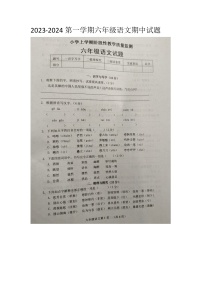 山东省菏泽市郓城县2023-2024学年六年级上学期11月期中语文试题