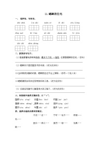 小学语文蟋蟀的住宅综合训练题