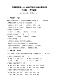 四川省自贡市蜀光绿盛实验学校2023-2024学年五年级上学期期中考试语文试题