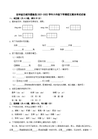 吉林省白城市通榆县2021-2022学年六年级下学期语文期末考试试卷