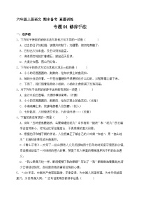 13、专题04 修辞手法 （原卷+参考答案）六年级上册语文期末备考真题训练（统编版）