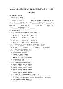 河南省周口市郸城县小学联考2023-2024学年五年级上学期11月期中语文试题