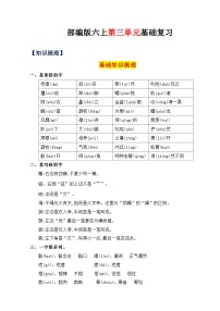 3、第三单元（知识梳理）2023-2024学年六年级语文上册单元整理  统编版