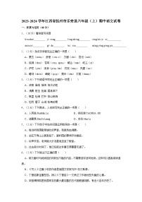 江西省抚州市乐安县2023-2024学年六年级上学期期中语文试卷