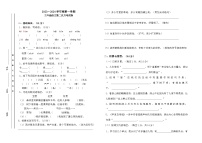 第二次月考卷（试题）-统编版语文三年级上册