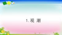 人教部编版四年级上册观潮课文内容课件ppt