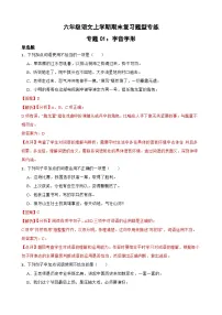 专题02：词语运用-2023-2024学年 六年级语文上学期期末复习题型专练 解析版（统编版）