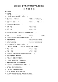 2022-2023学年福建省三明市大田县部编版三年级下册期末考试语文试卷（原卷版）