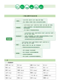 【期末复习】统编版 小学语文 2023-2024学年 二年级上册 第六单元（知识清单）讲义