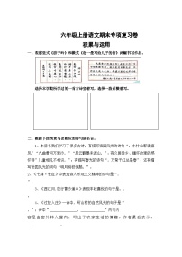 专题6：积累与运用-2023-2024学年六年级上册语文期末专项知识点（统编版）