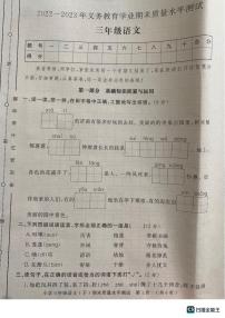 山东省聊城市莘县2022-2023学年下学期三年级语文期末质量水平测试卷