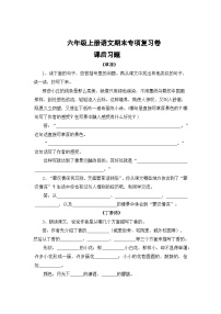 专题9：课后习题-2023-2024学年六年级上册语文期末专项知识点（统编版）