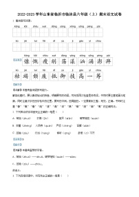 07，2022-2023学年山东省临沂市临沭县部编版六年级上册期末考试语文试卷