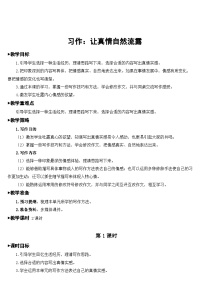 人教部编版六年级下册习作：让真情自然流露教案