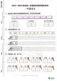 广东省深圳市龙华区2023-2024学年一年级上学期1月期末语文试题