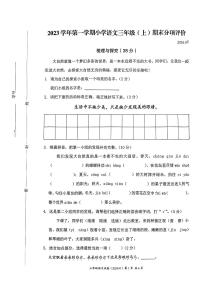 浙江省温州市瑞安县2023-2024学年三年级上学期期末语文试题