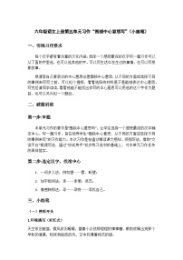 小学语文人教部编版六年级上册第五单元习作：围绕中心意思写当堂检测题