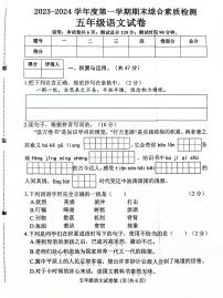 河北省邯郸市武安市2023-2024学年五年级上学期1月期末语文试题